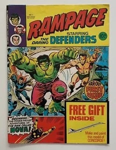 Rampage Magazine #1 RARE UK. Hulk & Defenders (Marvel UK 1977) VG/FN condition. - Picture 1 of 9