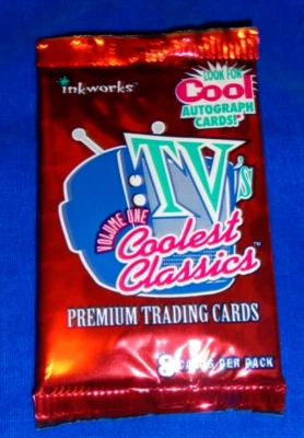 Paquete de tarjetas coleccionables premium Inkworks TV's Coolest Classics 1998 Foto 1 de 2