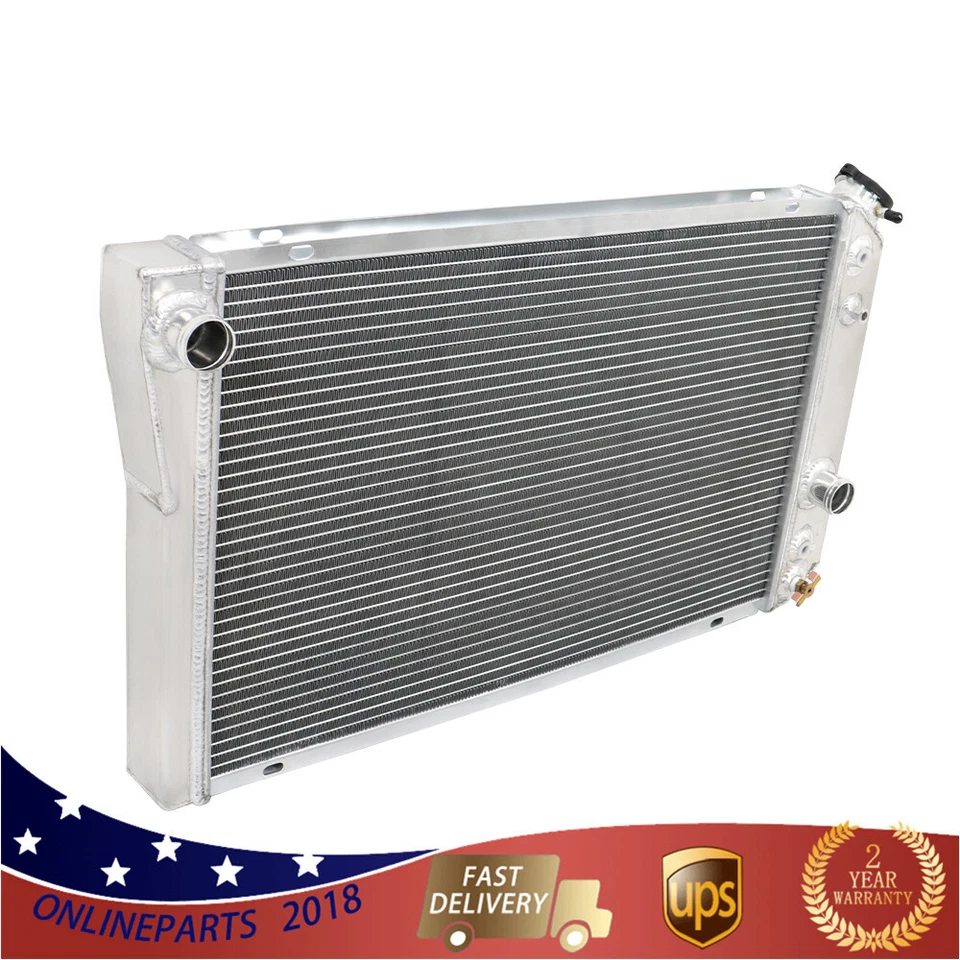 For 1984-1990 Chevrolet Corvette 5.7L V8 CC829 3 Row Racing Aluminum Radiator - Image 1 of 4