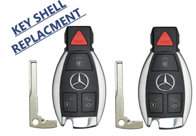 X2 Mercedes Benz 1997-2014 / 4-Button Fobik Key SHELL CASE NEC & BGA - Image 1 of 4