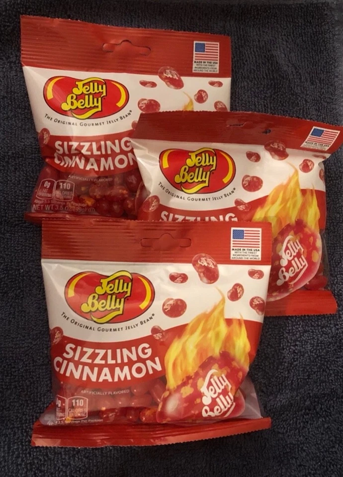 Jelly Belly Sizzling Cinnamon Jelly Beans (3 Pack) Free Shipping 3x3.5 oz Bag - Image 1 of 1