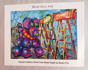 Haydel's Bakery New Orleans 2017 Bead Dog Print - Imagen 1 de 2