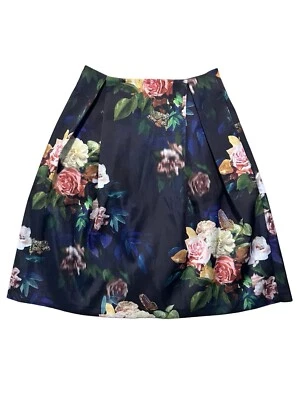 Falda floral azul para mujer TOPSHOP - talla 0 Foto 1 de 3