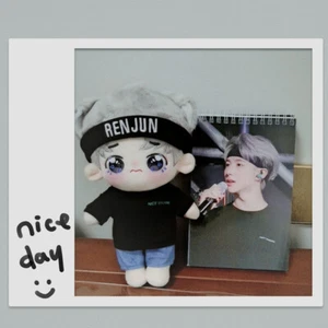 20cm KPOP NCT Dream Plushies Baby Meow RENJUN Doll Stuffed Toy with Hair Band - Imagen 1 de 9