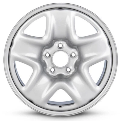 New 17x7 inch Wheel for Kia Rondo 2006-2013 Silver Painted Steel Rim - Image 1 of 4