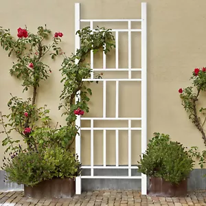 Garden Trellis for Climbing Plants, Vinyl Trellis Indoor Outdoor  Plant Support - Picture 1 of 8