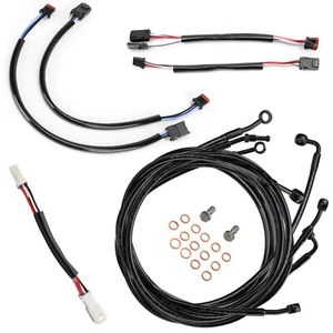 16” Handlebar Extended Clutch Cable Kit for 17-20 Touring Electra Road Glide ABS - Foto 1 di 18