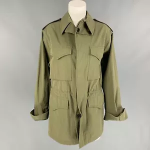 RALPH LAUREN Größe 8 Olive Baumwolle/Nylon Safari Trenchcoat - Bild 1 von 6