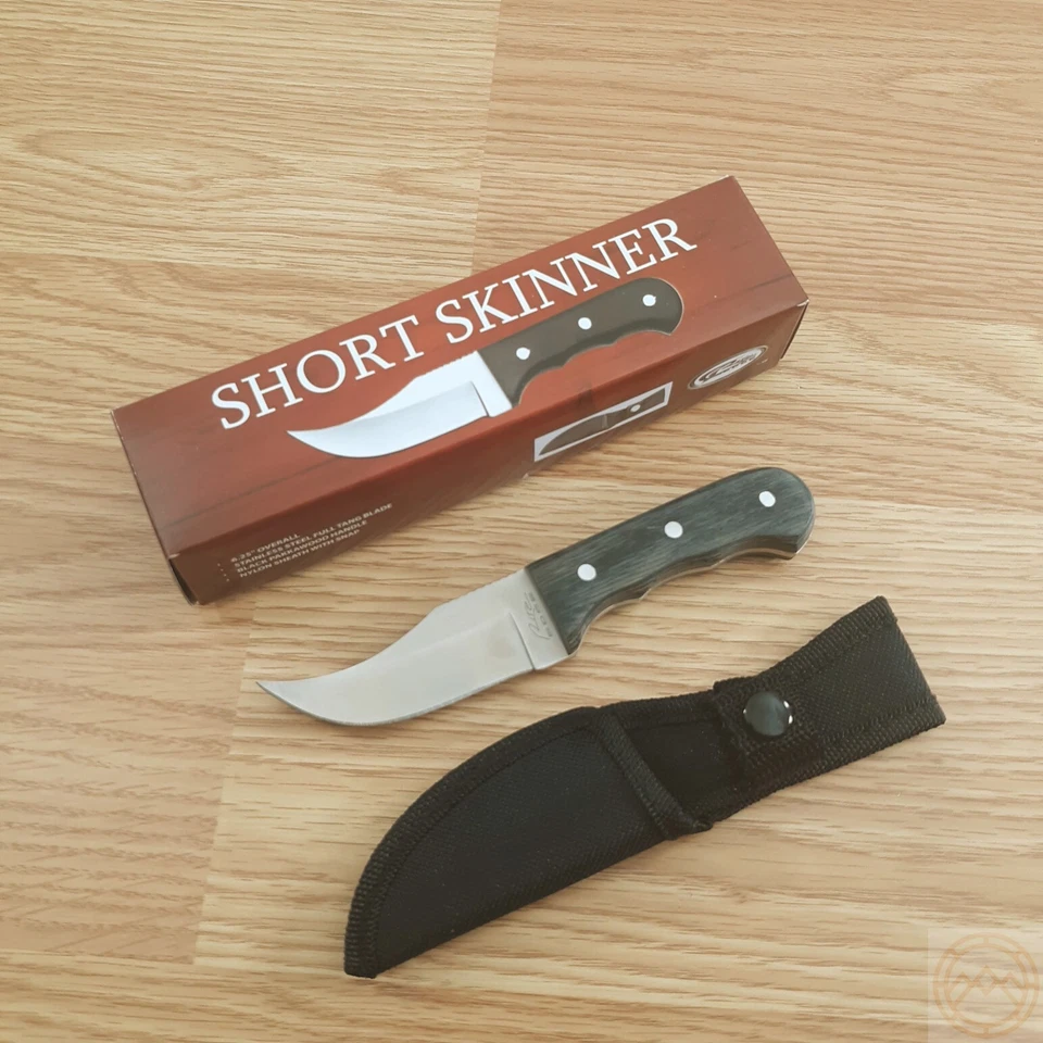 SZCO Short Skinner 211187 Black Pakkawood Fixed Blade Knife 6 1/4" Overall *