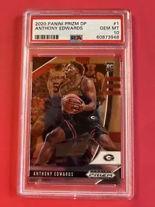 Anthony Edwards 2020 Panini Prizm DP #1 PSA 10 Rookie Wolves NBA All Star - Picture 1 of 6