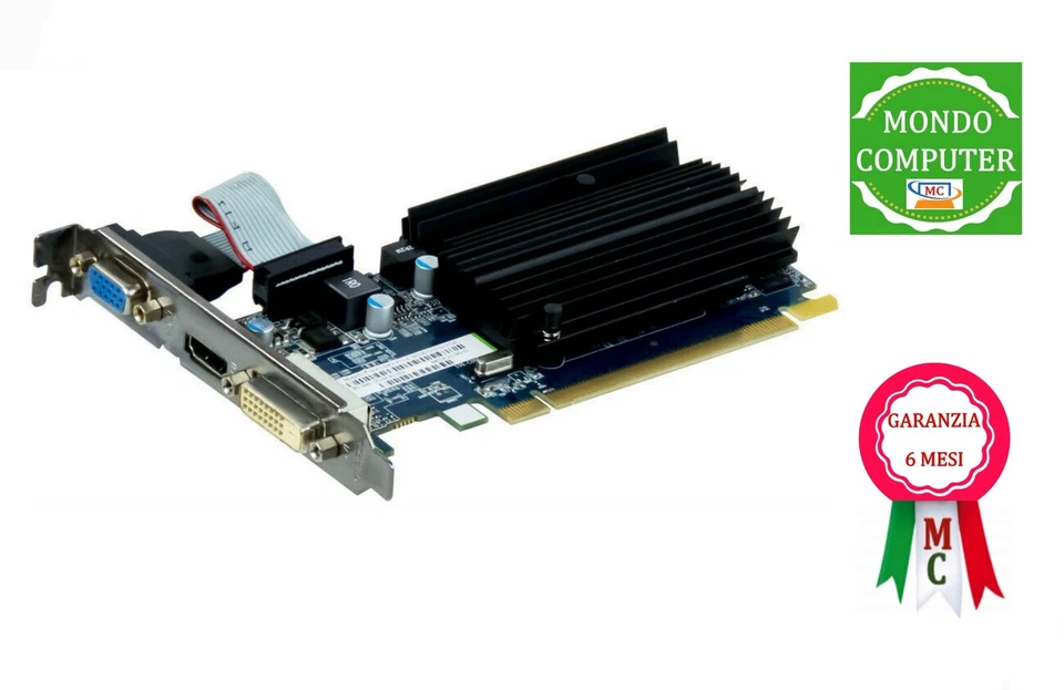 SCHEDA GRAFICA PCI EXPRESS SAPPHIRE ATI RADEON 512MB HD 6450 HM  DDR3  - Immagine 1 di 1