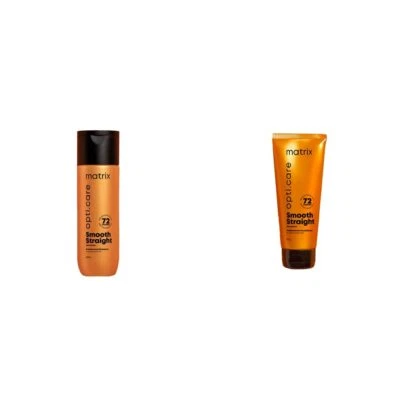 Matrix Opti.care Straight Ultra Smoothing Shampoo 200ml & Conditioner 98gm- - Image 1 of 4