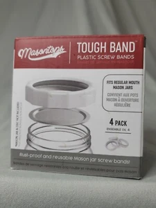 Masontops Banda Resistente Anillos Bocales Regulares 4 paquetes enlatado - Imagen 1 de 6
