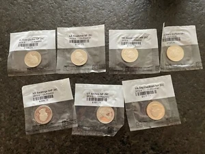 Proof Lot von (7) State Park Quarters Littleton versiegelt in Kunststoff - Bild 1 von 3
