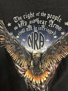 Men's NRA National Rifle Association T-Shirt Front & Back Eagle Graphic - Size M - Picture 1 of 5