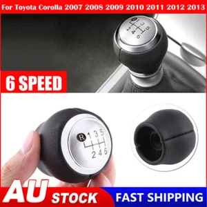 6 Speed Gear Shift Knob For Toyota Corolla 2007 2008 2009 2010 2011 2012 2013 - Picture 1 of 9