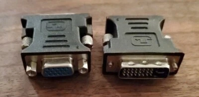 VGA Female to DVI-I (Dual Link) Male Adapter 2-Pack - US SELLER - Image 1 of 4