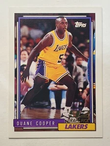1992-93 Topps #329 Duane Cooper RC!!! ~ Los Angeles Lakers ROOKIE!!! - Picture 1 of 2