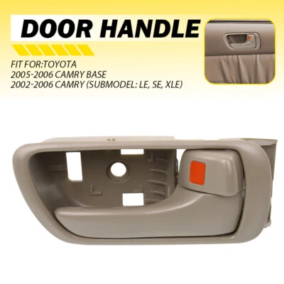 Manija de puerta interior para Toyota Camry 2002-2006 delantera o trasera, lado derecho beige Foto 1 de 4
