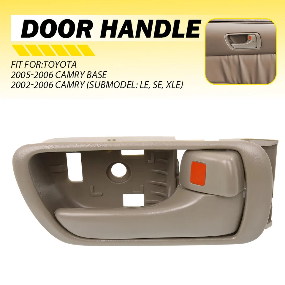 Interior Door Handle For 2002-2006 Toyota Camry Front or Rear, Right Side Beige - Image 1 of 4