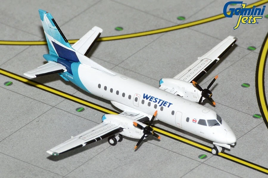 GEMINI JETS WESTJET AIRLINES SAAB 340B 1/400 DIECAST GJWJA2212 EN STOCK Foto 1 de 1