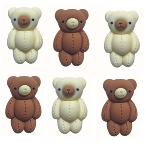 Teddy Bears - Shelly's Buttons - Baby Flat Back Embellishments - Craft Scrap - Picture 1 of 3