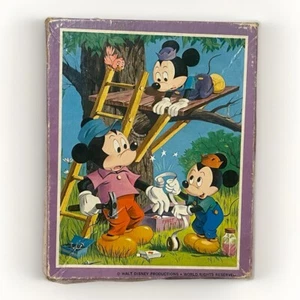 Vintage Whitman Walt Disney's "Mickey Mouse" Treehouse 99 Piece Puzzle Complete - Picture 1 of 3