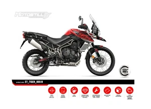 TRIUMPH TIGER 800 XR - XC 2018 - 2020 JUEGO DE PEGATINAS GRÁFICAS KIT DE CALCOMANÍAS - Imagen 1 de 4