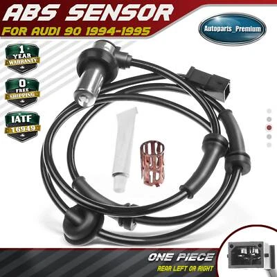 Sensor de velocidad de rueda ABS trasero izquierdo o derecho para Audi 90 1994 1995 2,8 L solo tracción delantera Foto 1 de 4