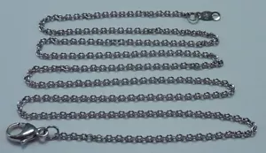 18 Karat Weißgold 18 Zoll, 1,5 mm breit Anker Gliedkette/Halskette - Bild 1 von 5
