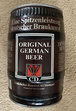 Vintage W. German Dinkelacker 5 Liter Beer Mini Keg ( Empty) 6.25”wide 9.75”tall