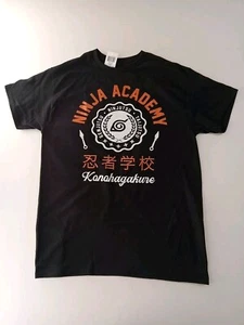 Ninja Academy Seal (Naruto Shippuden) Black Unisex Shirt Size Medium (38/40) New - Picture 1 of 13