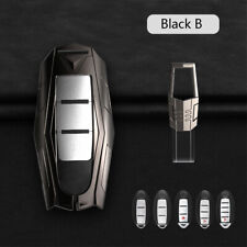 Zinc Alloy Car Remote Key Fob Case Cover Holder Keychain For Nissan For Infiniti