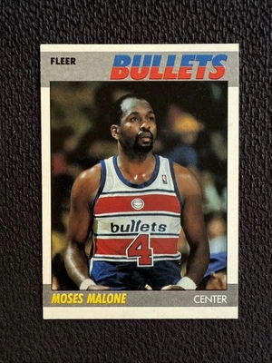 1987-88 Fleer #69 Moses Malone Washington Bullets NM - Image 1 of 4