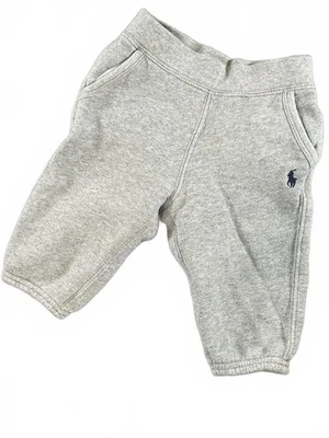 Pantalones deportivos Ralph Lauren gris bebé talla 9M - Ropa deportiva Preppy Baby Pony logotipo Foto 1 de 4
