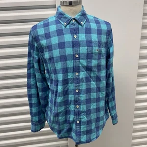 Vineyard Vines Shep Ian Flanellhemd mit Knopfleiste schmale Passform Tucker LARGE - Bild 1 von 14