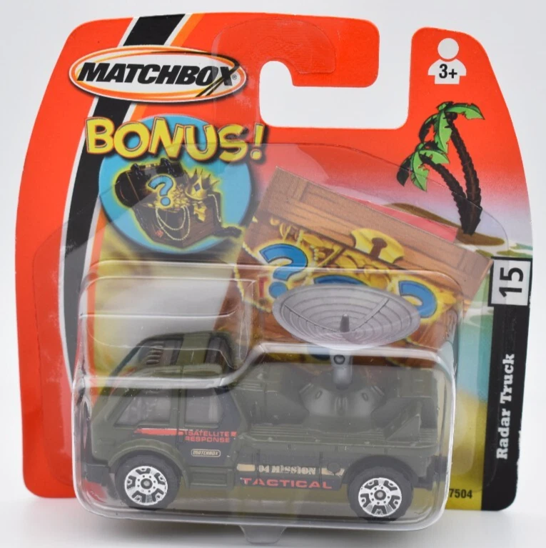 Matchbox Superfast #15 Radar Truck verde. MBX 2005. blister corto - Immagine 1 di 1
