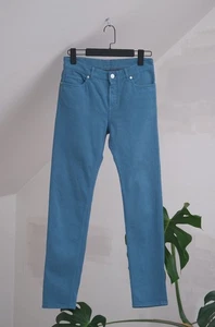 Jeans Loro Piana Luxury donna blu cotone denim taglia 42 slim made in Italy - Foto 1 di 15