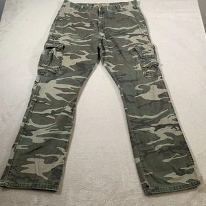 Wrangler Camo Pants Mens 36x32 High Rise Straight Leg Cargo Y2K Adult Outdoors - Picture 1 of 10