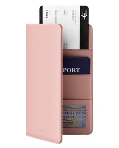 Passport Wallet Premium Nappa Leather RFID Blocking Travel Wallet for Men & W... - Picture 1 of 6