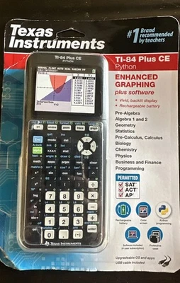 Texas Instruments TI-84 Plus CE Python Enhanced Graphing Calculator - Black - Image 1 of 4