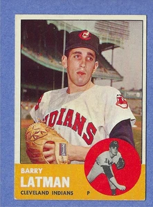 1963 Topps Baseball #426 Barry Latman Cleveland Indians VG/VG+ - Picture 1 of 2