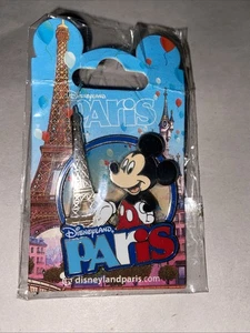 Disneyland Paris Mickey Mouse Eiffelturm Pin Neu Originalverpackt - Bild 1 von 5