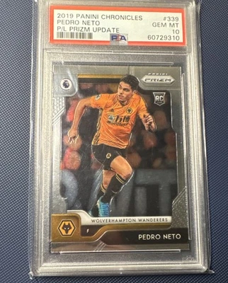 Pedro Neto 2018-19 Panini Prizm Chronicles Update Rookie RC PSA 10 Chelsea - Image 1 of 2