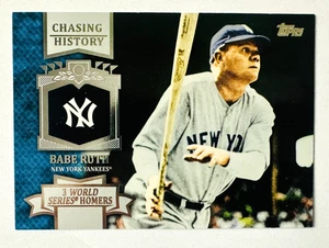2013 Topps Babe Ruth Chasing History Insert Card #CH-107 NY Yankees Legend! - Bild 1 von 3