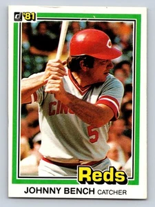 Johnny Bench 1981 Donruss #62 Cincinnati Reds - Foto 1 di 2