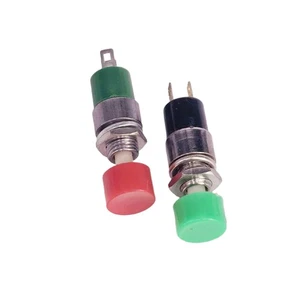 5 Stück 7 mm Befestigungsloch 2 Pins SPST Momentan Push to ON Drucktaster Schalter DS-323 - Bild 1 von 6