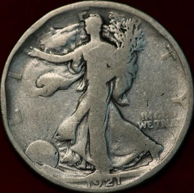 1921 Philadelphia Mint Silver Walking Liberty Half - Image 1 of 2