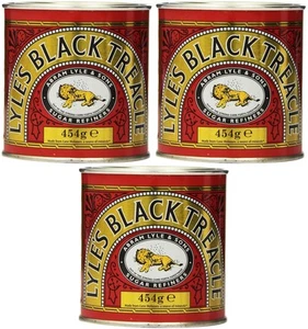 Lyle's Black Treacle Syrup Tin 454g x 3 Pack - Picture 1 of 1