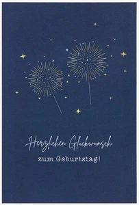 Tarjeta de felicitación de cumpleaños Simply Gold Collection sin embalaje con sobre - Imagen 1 de 1